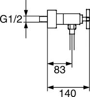 HANSAQUADRIS, Shower faucet, 50120101