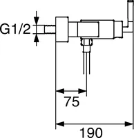 HANSAQUADRIS, Shower faucet, 50170102