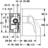 HANSAPOLO, Cover part for shower faucet, 50610103