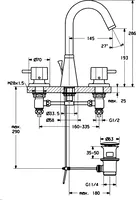 HANSADESIGNO, Waschtischbatterie, 51052102