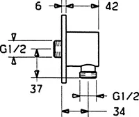 HANSAJET, Wandanschlussbogen, 51180100