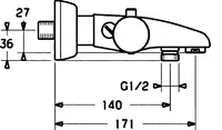 HANSATEMPRA, Bath and shower faucet, 51392102