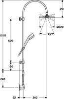 HANSAJET, Overhead shower set, 51660100