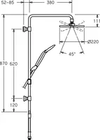 HANSAJET, Combinazione Doccia con doccetta, 51670200