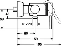 HANSADESIGNO, Shower faucet, 51860101