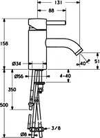 HANSADESIGNO, Waschtischbatterie, 51921101