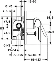 HANSAVANTIS, Cover part for bath and shower faucet, 52600103