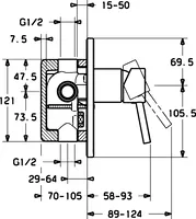 HANSAVANTIS Style, Fertigset für Brause-Batterie, 52610107