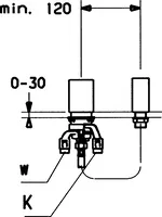 HANSA, Piastra per miscelatore vasca-doccia, 53440100