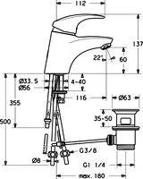 HANSAMIX, Washbasin faucet, 54131103