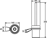 HANSAMIX, Toilet brush, 54250900