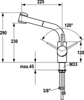 HANSACUISINE, Kitchen faucet, 54912233