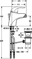 HANSASTAR, Bidet faucet, 55063200