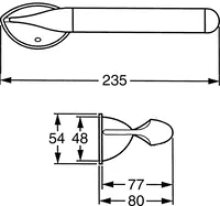 HANSASTAR, Ersatzrollenhalter, 55540900