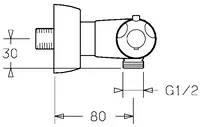 HANSAMICRA, Shower faucet, 58190101