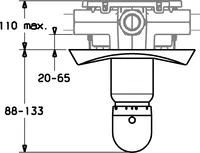 HANSASTAR, Kit de finition douche encastré, 58659105