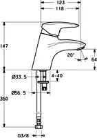 HANSASIGNA, Miscelatore lavabo, 70062283