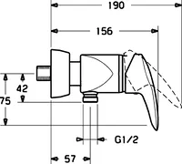 HANSASIGNA, Shower faucet, 70120183