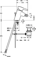 HANSAPINTO, Miscelatore bidet, 73073283