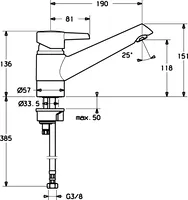 HANSAPINTO, Kitchen faucet, 73082283