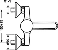 HANSACLINICA, Shower faucet, 01450106