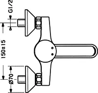 HANSACLINICA, Miscelatore lavabo, 01526106