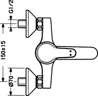 HANSACLINICA, Washbasin faucet, 01536103