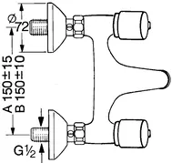 HANSANOVA, Waschtischbatterie, 05448106