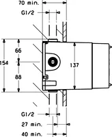 HANSAMAT, Body for bath and shower faucet, 08080190