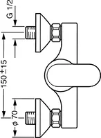 HANSATWIST, Shower faucet, 09670101