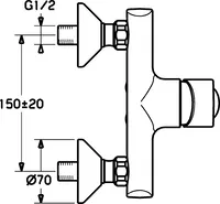 HANSARONDA, Miscelatore doccia, 43670200