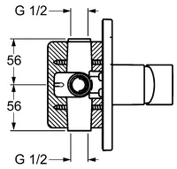 HANSAPINTO, Cover part for bath and shower faucet, 45169103