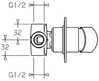 HANSAVANTIS, Cover part for shower faucet, 50649003