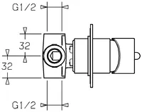 HANSAVANTIS, Cover part for shower faucet, 50649007