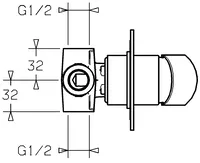 HANSAVANTIS, Cover part for shower faucet, 50659003