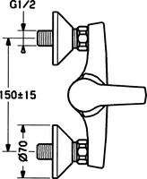 HANSAPOLO, Miscelatore doccia, 51450103