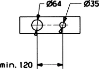 HANSA, Piastra per miscelatore vasca-doccia, 53440100