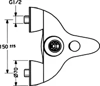 HANSASTAR, Wannenfüll- und Brausebatterie, 55742100