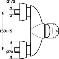 HANSASIGNA, Shower faucet, 70120183