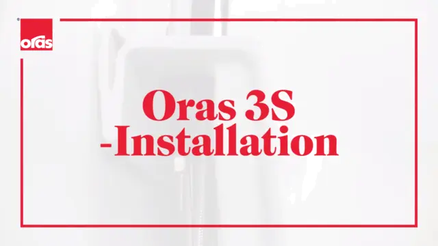 Oras 3S-Installation -kiinnitysjärjestelmä