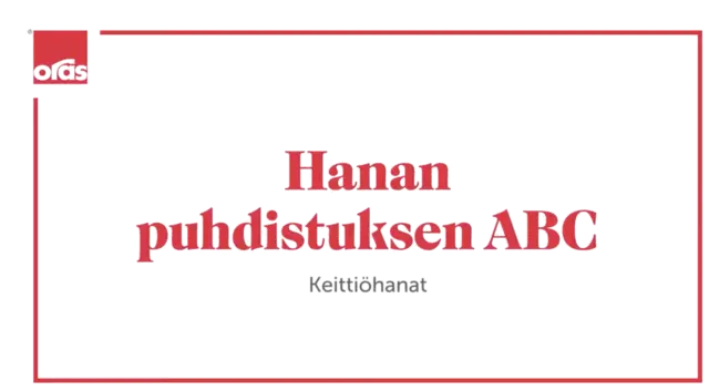 Hanan puhdistuksen ABC - keittiöhanat