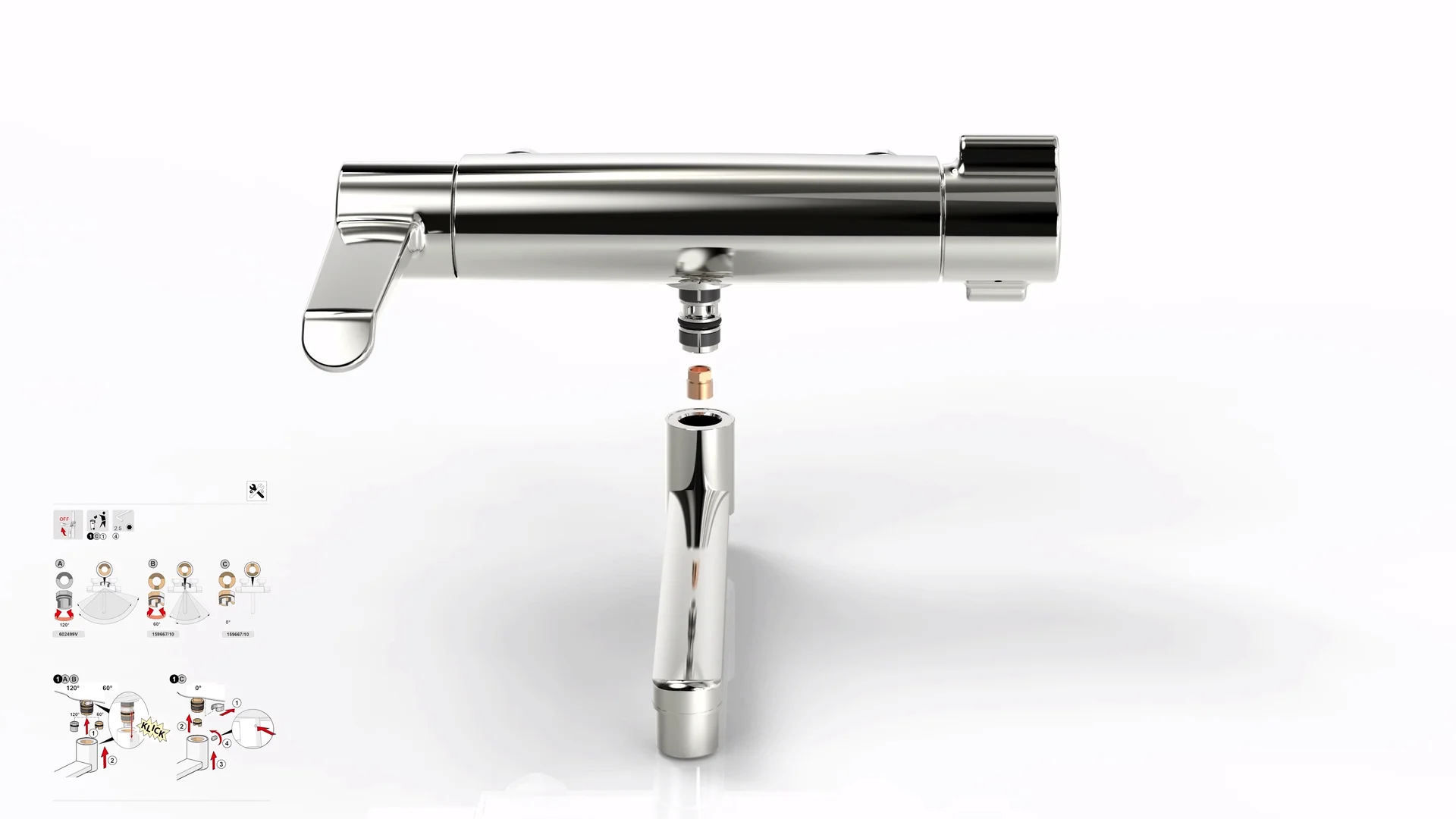 Clinica Thermostatic faucet - Spout Limiters