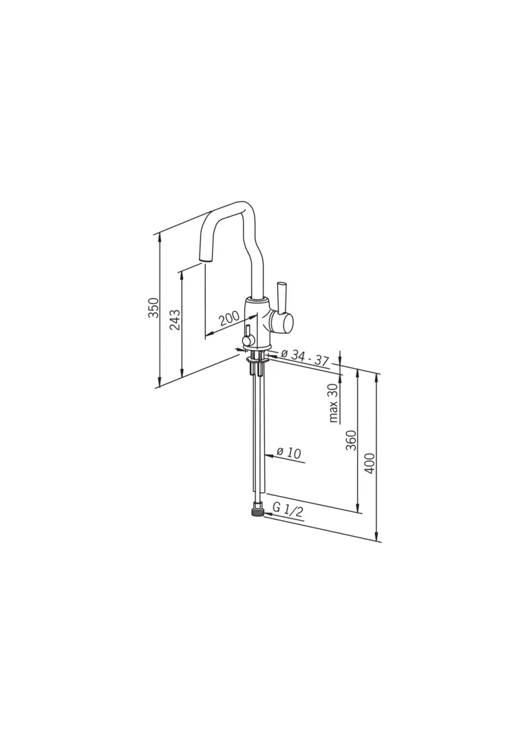 8535, Kitchen faucet with dishwasher valve