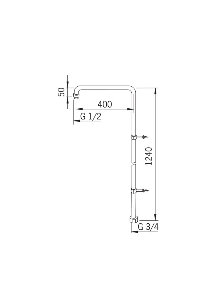 231021 Shower pipe Oras Oras