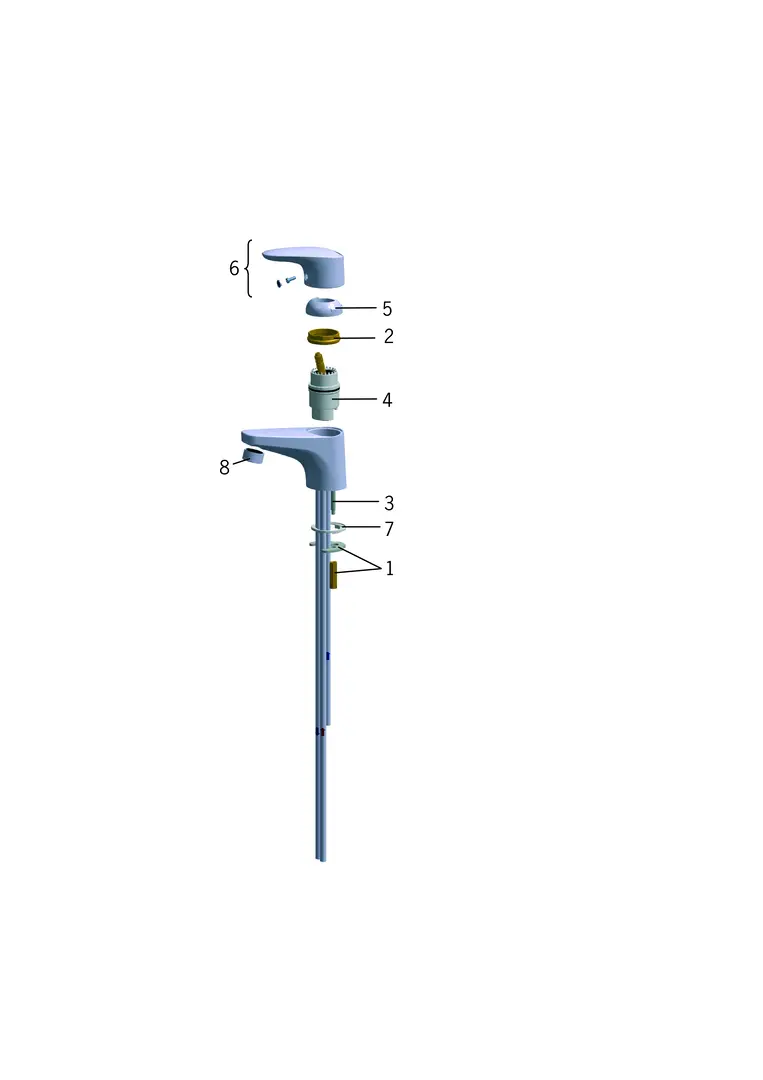 SP1805 Bateria umywalkowa, niskociśnieniowa