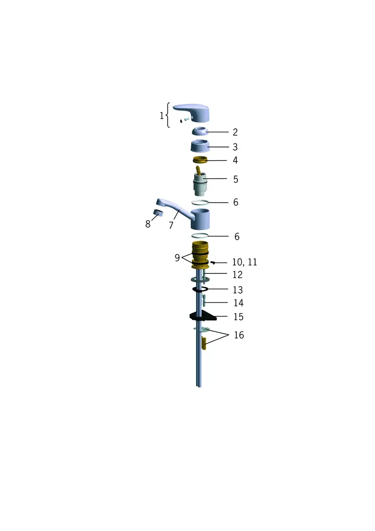 SP1813 Bateria umywalkowa