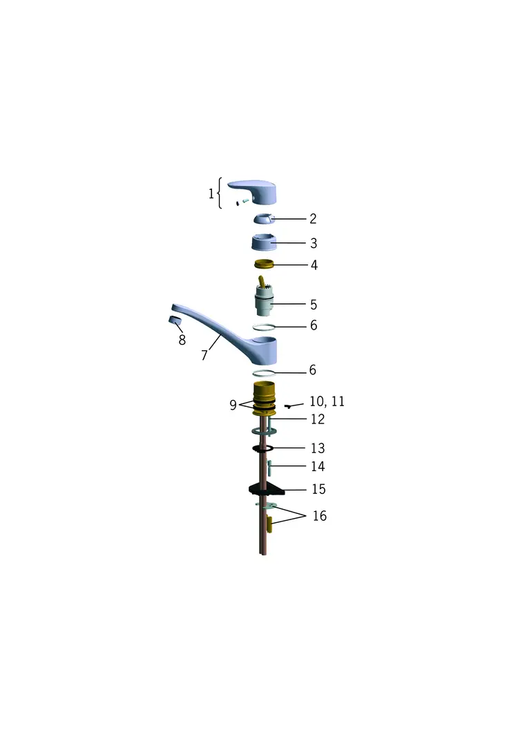 SP1820 Virtuves jaucējkrāns