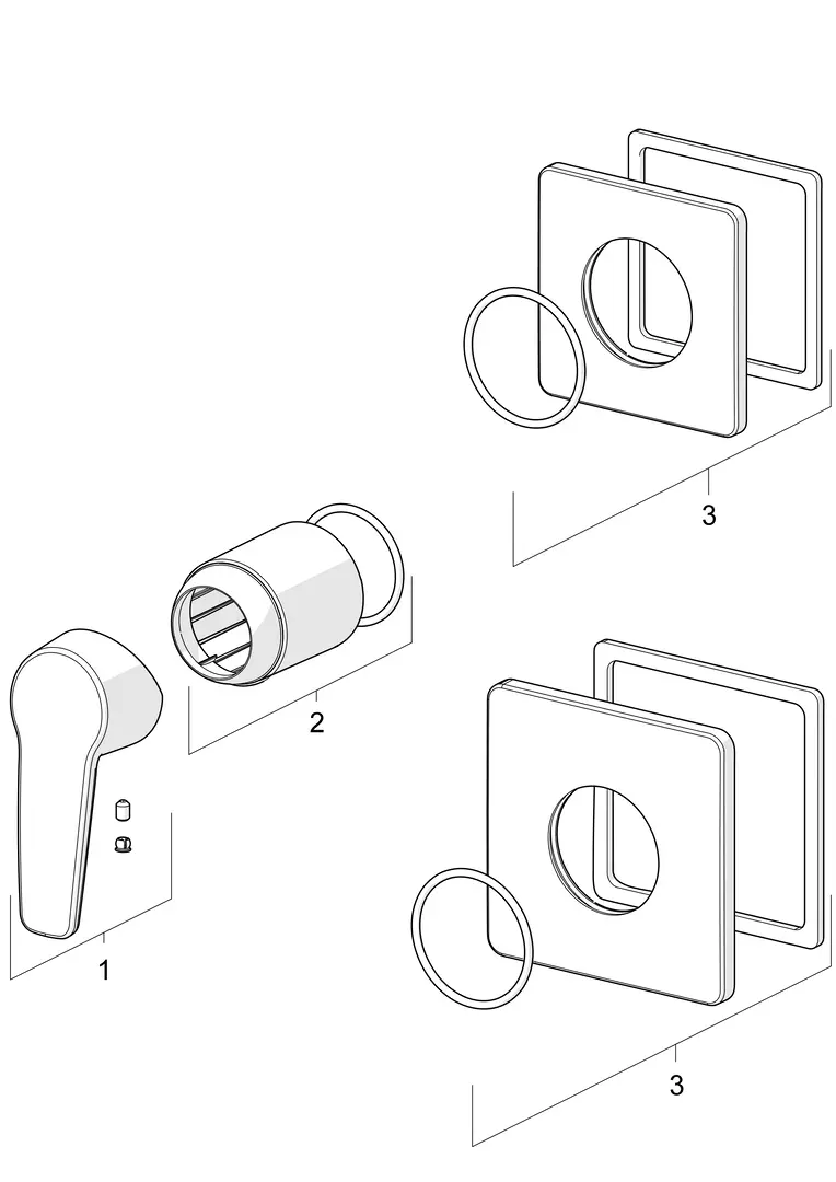 SP3983 Cover part for shower faucet