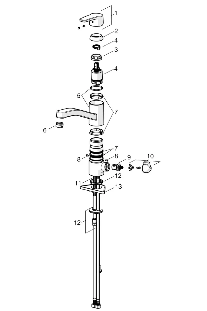 SP1535F Bateria kuchenna z zaworem do zmywarki