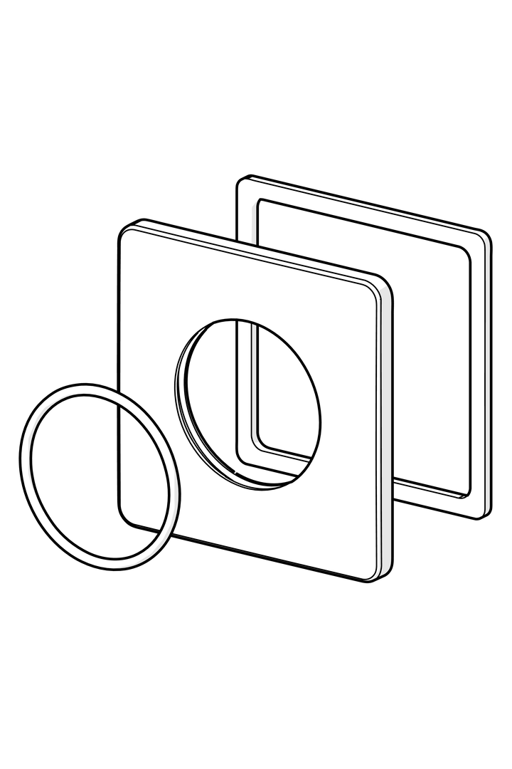 1001009V Cover plate, 90x90 mm Oras Oras